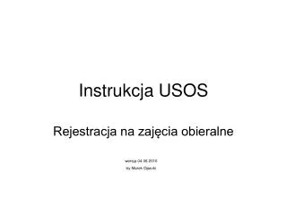 instrukcja usos
