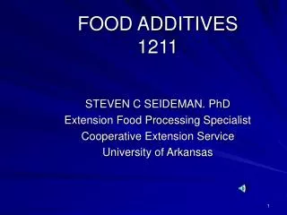 FOOD ADDITIVES 1211