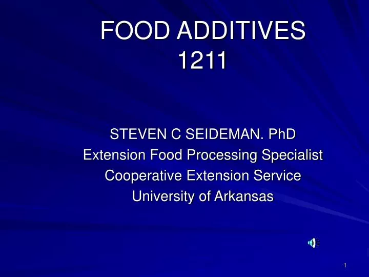 food additives 1211