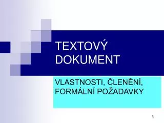 textov dokument