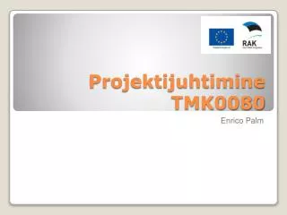 projektijuhtimine tmk0080