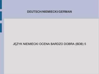deutsch niemiecki german