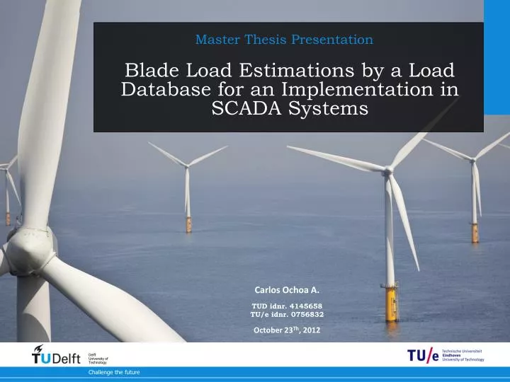 blade load estimations by a load database for an implementation in scada systems