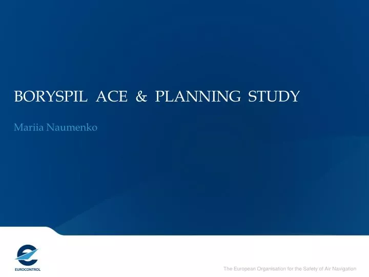 boryspil ace planning study