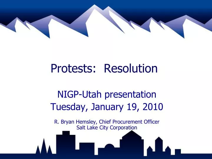 protests resolution