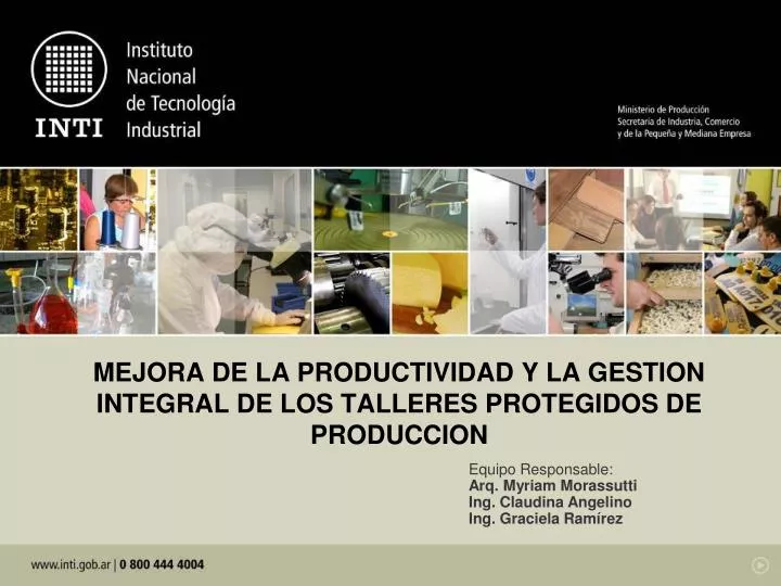 mejora de la productividad y la gestion integral de los talleres protegidos de produccion