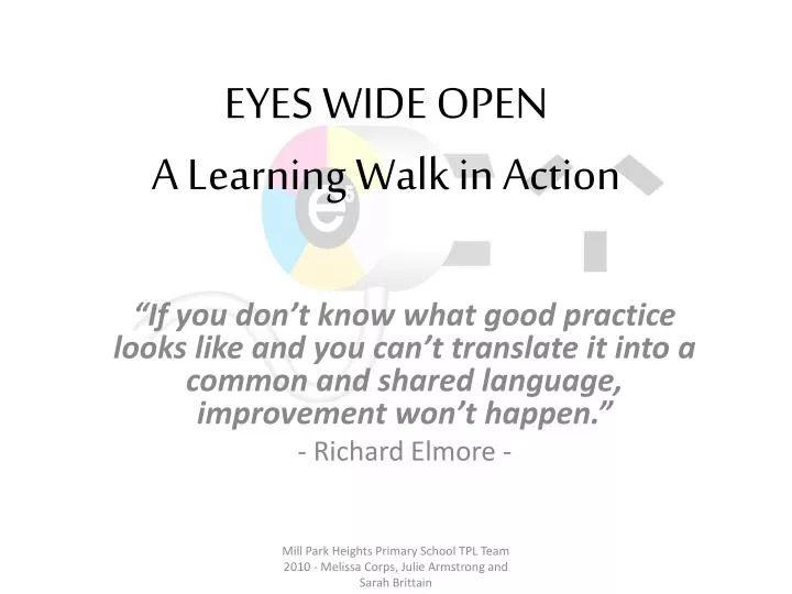 eyes wide open a learning walk in action
