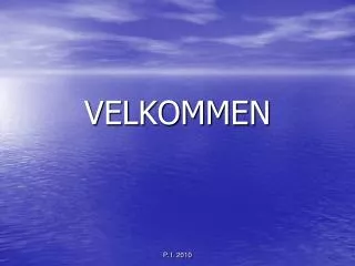 velkommen