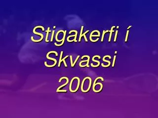 stigakerfi skvassi 2006