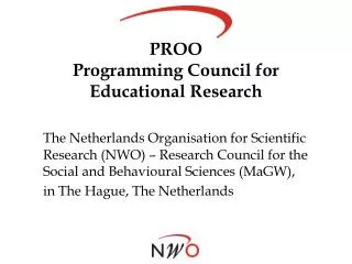 proo programming council for educational research