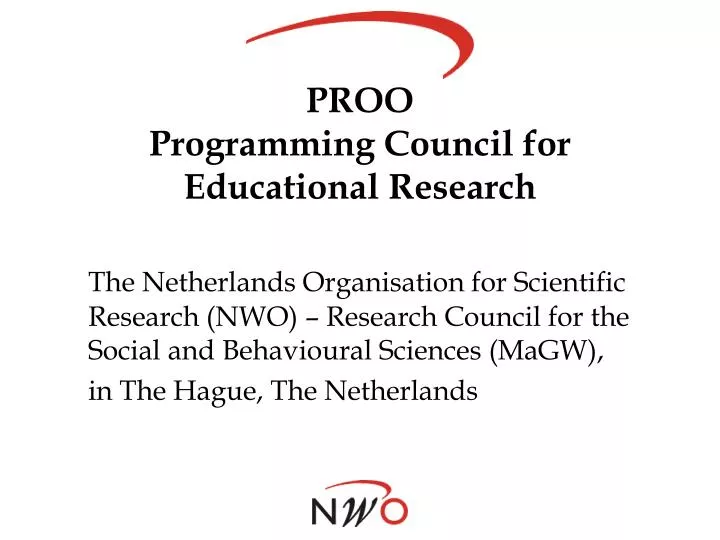 proo programming council for educational research