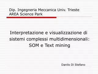 dip ingegneria meccanica univ trieste area science park