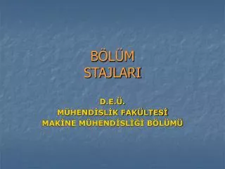 b l m stajlari