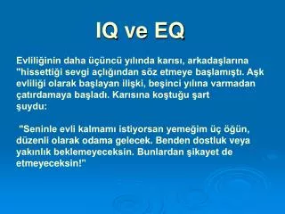 iq ve eq