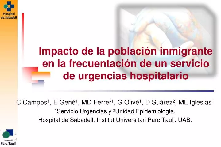 impacto de la poblaci n inmigrante en la frecuentaci n de un servicio de urgencias hospitalario