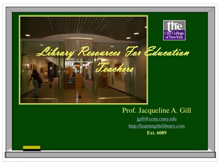 library resources for education teachers