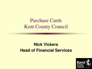 Purchase Cards Kent County Council