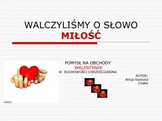walczyli my o s owo mi o