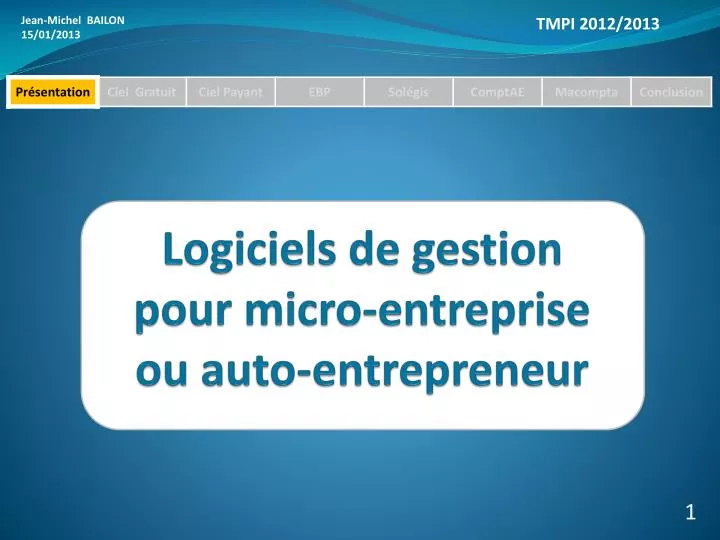 logiciels de gestion pour micro entreprise ou auto entrepreneur