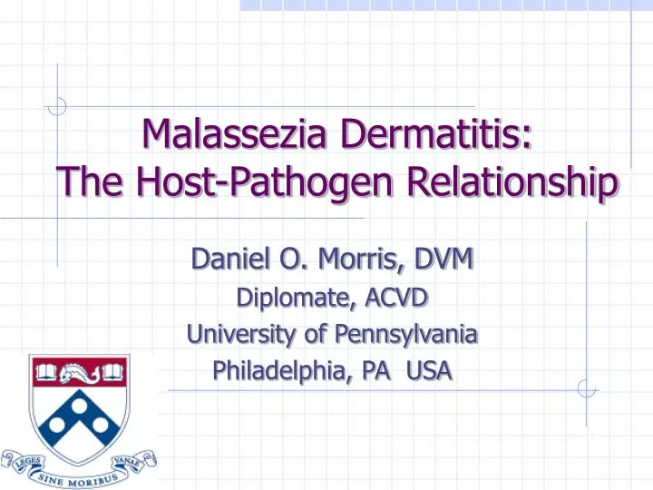malassezia dermatitis the host pathogen relationship