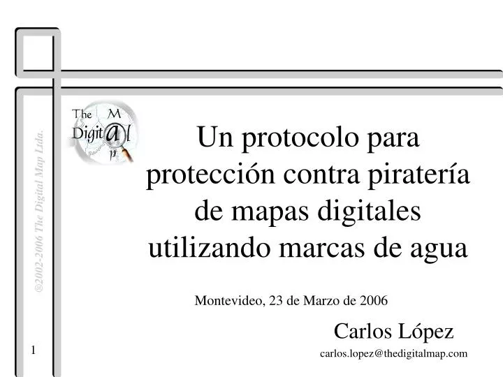 un protocolo para protecci n contra pirater a de mapas digitales utilizando marcas de agua
