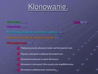 klonowanie