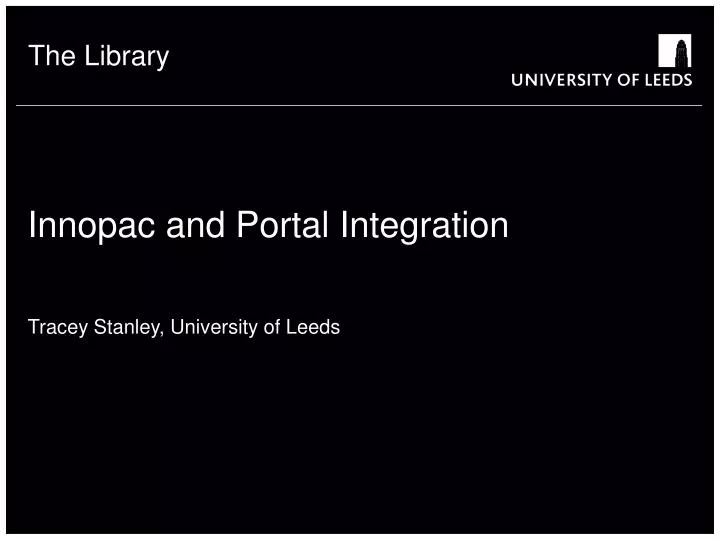 innopac and portal integration