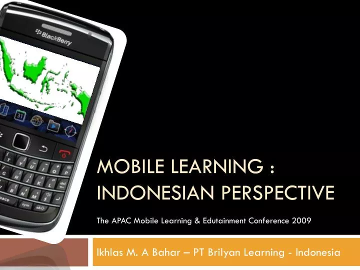 mobile learning indonesian perspective