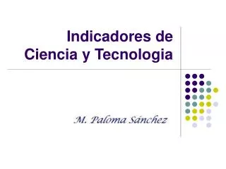 indicadores de ciencia y tecnologia