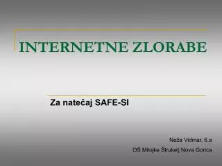 internetne zlorabe