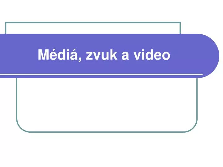 m di zvuk a video