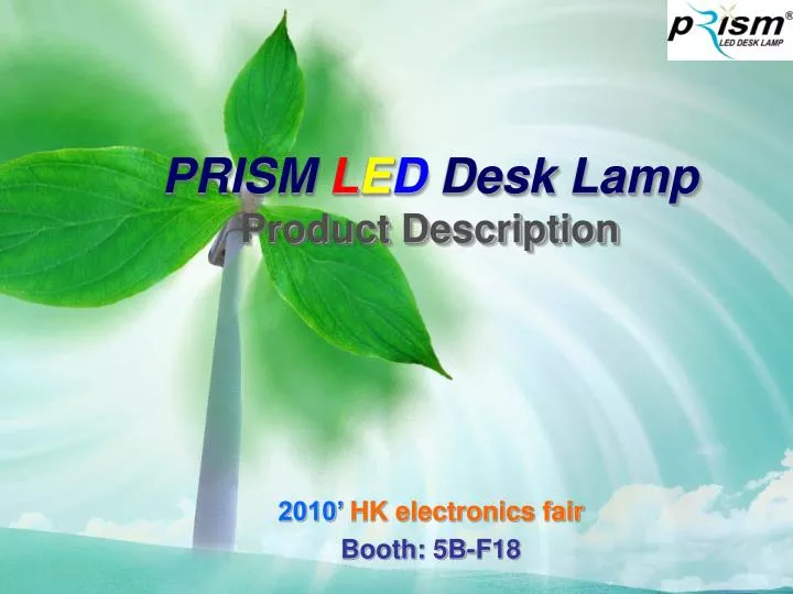 prism l e d desk lamp product description