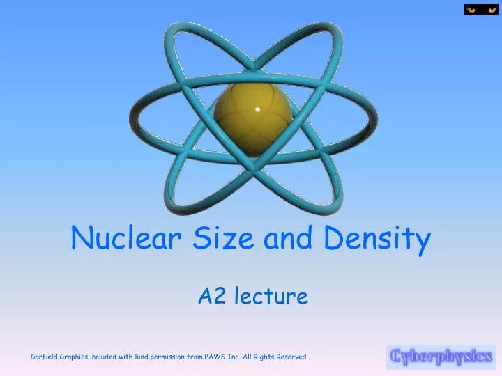nuclear size and density