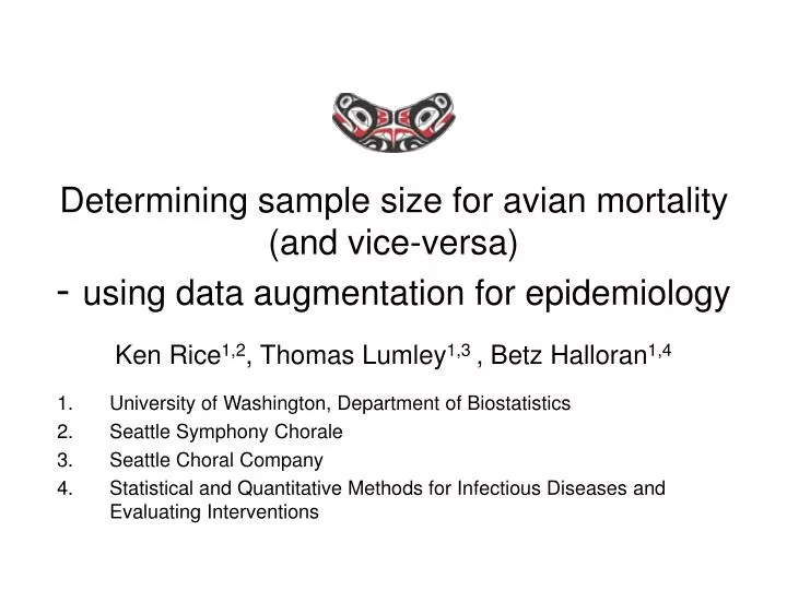 determining sample size for avian mortality and vice versa using data augmentation for epidemiology