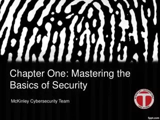 Chapter One: Mastering the Basics of Security