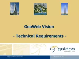 GeoWeb Vision - Technical Requirements -