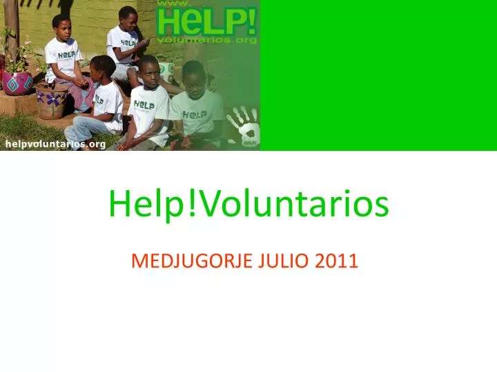 help voluntarios