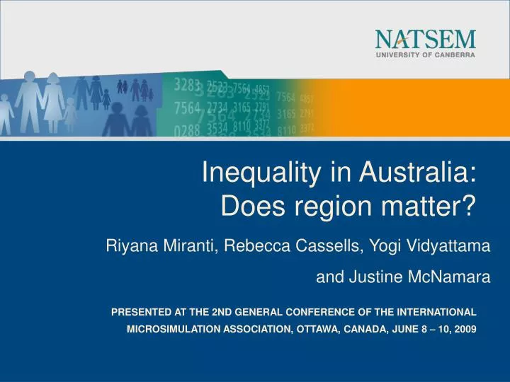inequality in australia does region matter