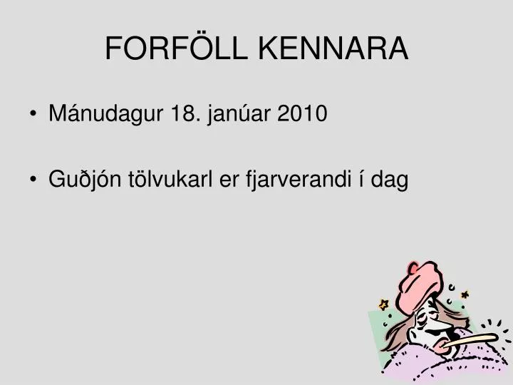 forf ll kennara