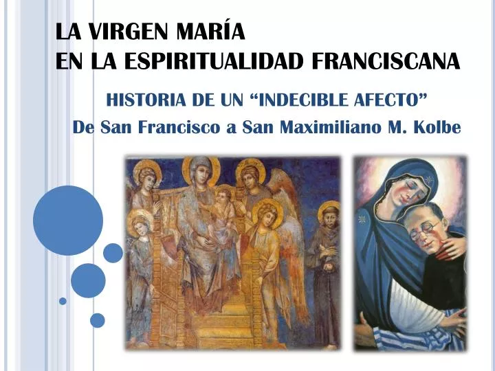 la virgen mar a en la espiritualidad franciscana