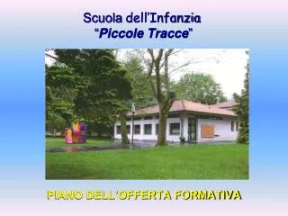 scuola dell infanzia piccole tracce
