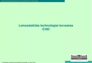 lemezalak t s technol giai tervez se cae
