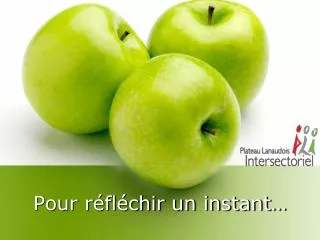 pour r fl chir un instant