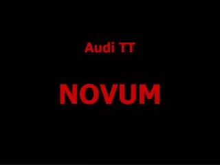 Audi TT NOVUM