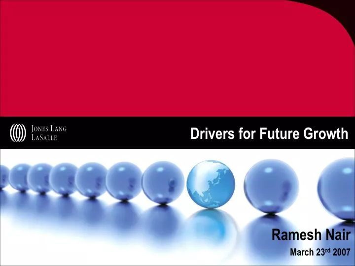 drivers for future growth