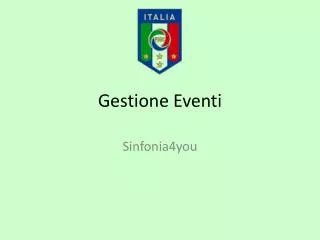 gestione eventi