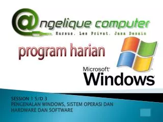pengenalan windows sistem operasi dan hardware dan software