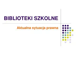 biblioteki szkolne