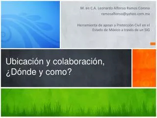 ubicaci n y colaboraci n d nde y como