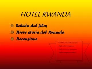 hotel rwanda presentation